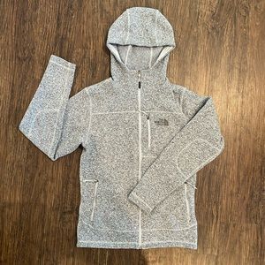 North Face grey jacket with Hoodie